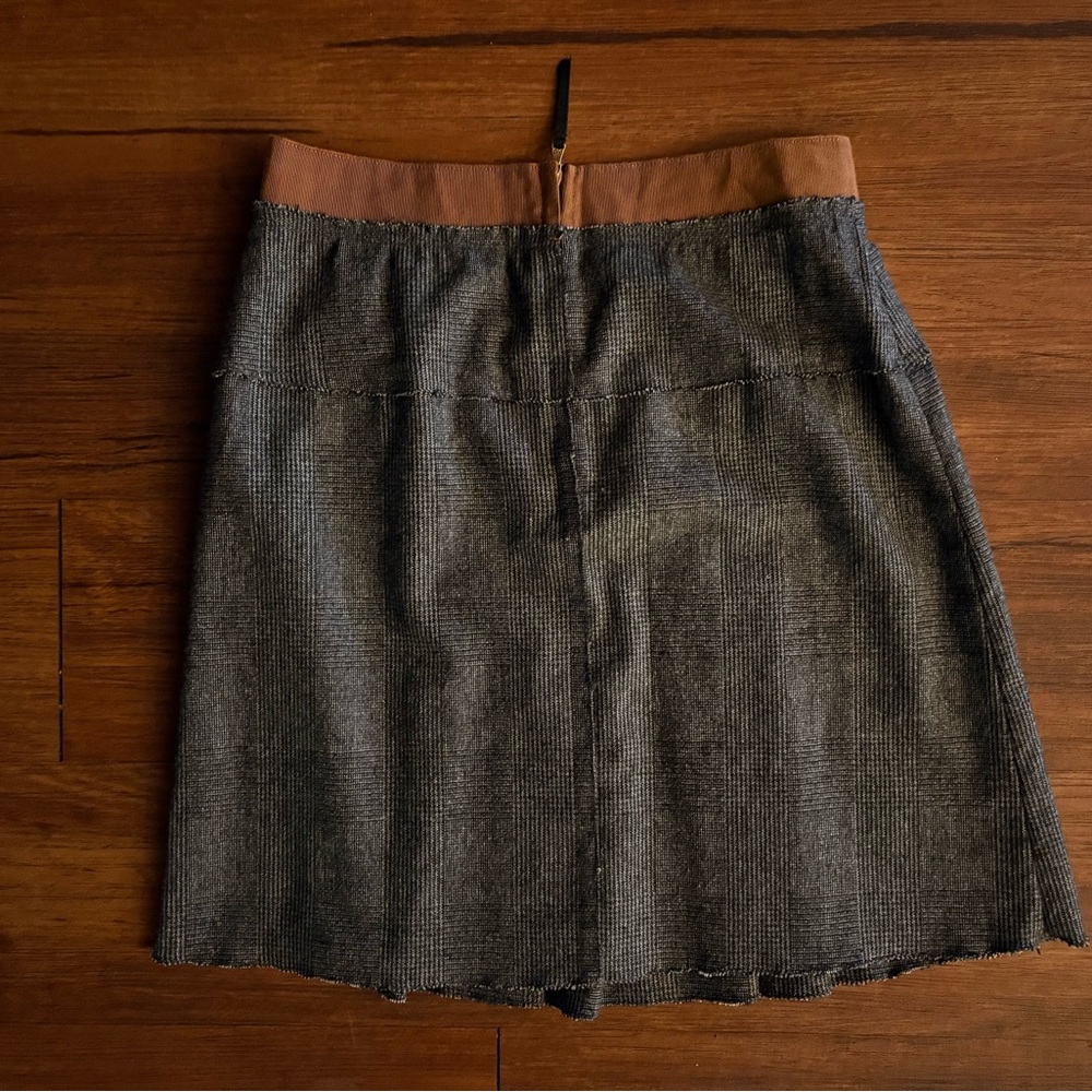 D&G Charcoal and Camel A-Line Skirt - Picture 5 of 13